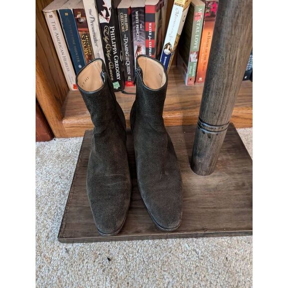 Via Spiga Womens Suede Zip Up Ankle Booties Boots Brown Size 9 - Picture 1 of 7